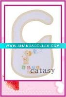 Wholesale TOP quality 100% cotton colorful & cute baby bibs