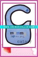 Wholesale TOP quality 100% cotton colorful & cute baby bibs