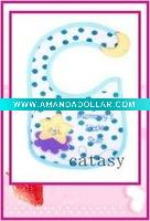 Wholesale TOP quality 100% cotton colorful & cute baby bibs