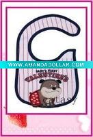 Wholesale TOP quality 100% cotton colorful & cute baby bibs