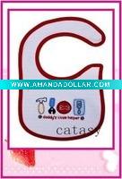 Wholesale TOP quality 100% cotton colorful & cute baby bibs