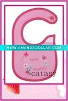 Wholesale TOP quality 100% cotton colorful & cute baby bibs