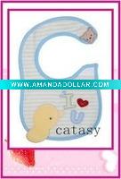 Wholesale TOP quality 100% cotton colorful & cute baby bibs