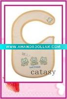 TOP quality 100% cotton colorful & cute baby bibs