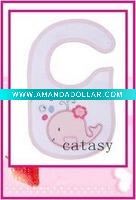 TOP quality 100% cotton colorful & cute baby bibs