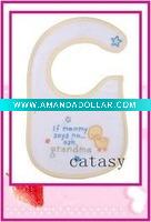 TOP quality 100% cotton colorful & cute baby bibs
