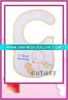 Wholesale TOP quality 100% cotton colorful & cute baby bibs