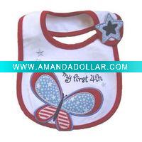 printed baby bib