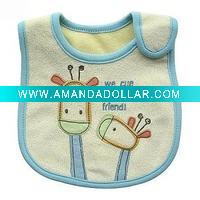 100% Embroidered Cotton Bib