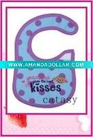 TOP quality 100% cotton colorful & cute baby bibs