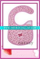 Wholesale TOP quality 100% cotton colorful & cute baby bibs