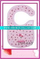 TOP quality 100% cotton colorful & cute baby bibs