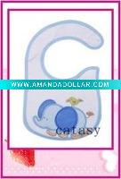 TOP quality 100% cotton colorful & cute baby bibs
