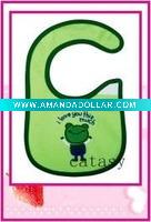 Wholesale TOP quality 100% cotton colorful & cute baby bibs