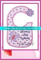 Wholesale TOP quality 100% cotton colorful & cute baby bibs OEM