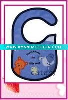 TOP quality 100% cotton colorful & cute baby bibs