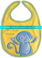 100% cotton interlock fabric baby bibs