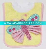 100% cotton baby bibs