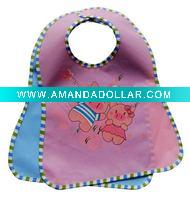 pig logo baby bib