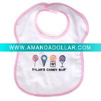 100% cotton knitted baby bib