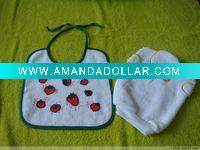 Wholesale 100% cotton baby bib