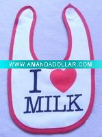 Wholesale cotton baby bib cute baby bibs OEM is welcomed
