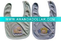 knitted cotton bib