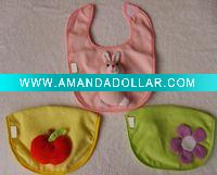 Wholesale terry bib with animals