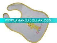 Wholesale 2011 EVA baby bib with woven TC fabric binding