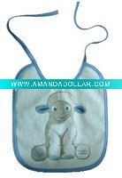 Wholesale Baby bib 100% Cotton coated with pu