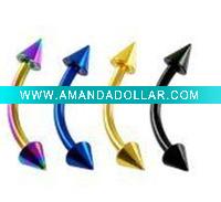 Titanium Body Jewelry eyebrow ring