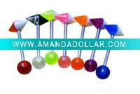 Wholesale body piercing jewelry tongue barbell