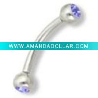Wholesale Surgical steel 316L Banana ring