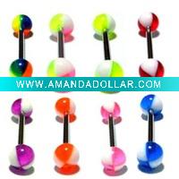 Wholesale body piercing jewelry tongue barbells