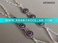 Alloy small flower with diamond Anklet