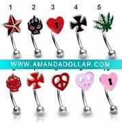 Wholesale expoxy eyebrowbody piercing jewelry eyebrow ring eyebrow jewelry eyebrow piercing jewelry body piercing jewelry
