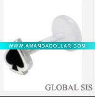 Wholesale 2011 New Bioplast Body Jewelry Lip Rings