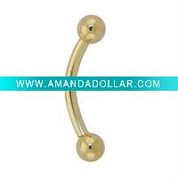 stainless steel eyebrow piercing