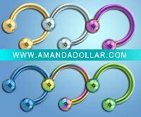 Wholesale PVD Horseshoe body jewelry