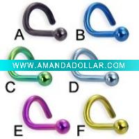 Wholesale piercing jewelry scerw nose ring nose jewelry nose piercing nose piercing jewelry body piercing jewelry