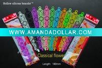 hollow silicone bracelets tatoos wristband