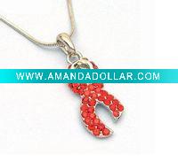 Wholesale pink ribbon breast cancer awareness jewelry