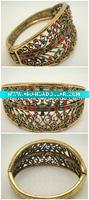 Wholesale fashion alloy crystal bangle