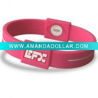 Wholesale Fashion silicone bracelet