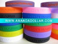 Wholesale 2011 Charm Debossed Silicone wristband