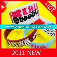 Wholesale fashion silicone bracelet