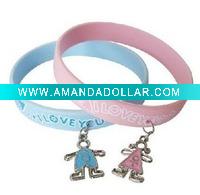 Wholesale customized silicone rubber bracelets wristband