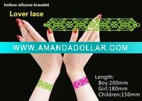 Hollow silicone bands