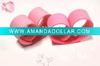 Wholesale Love Pink Silicone Slap Wristbands