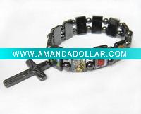 hematite stone braclet, religious bracelet